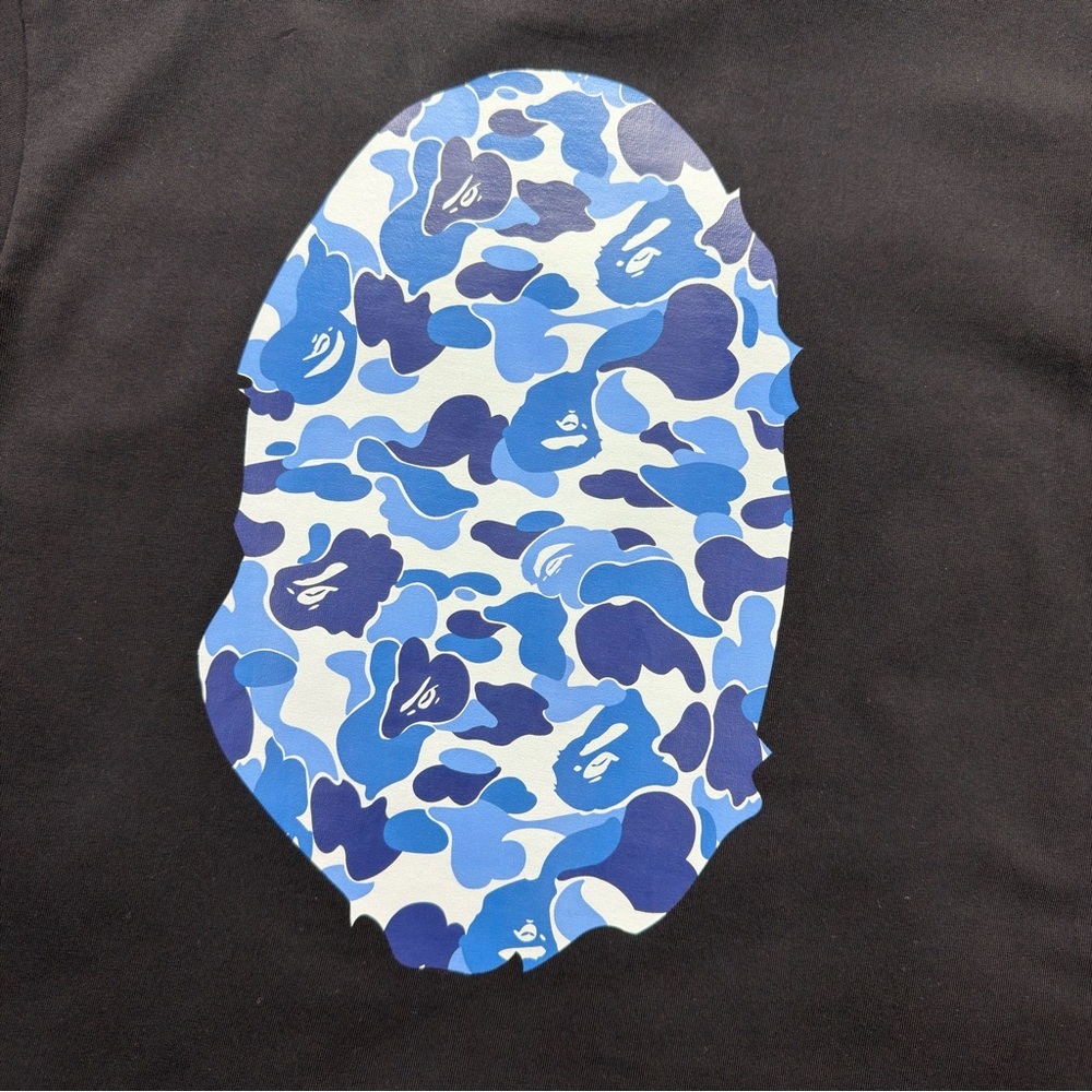 BAPE ABC Camo Big Ape Head Tee ‘Black’ - Picture 7 of 8